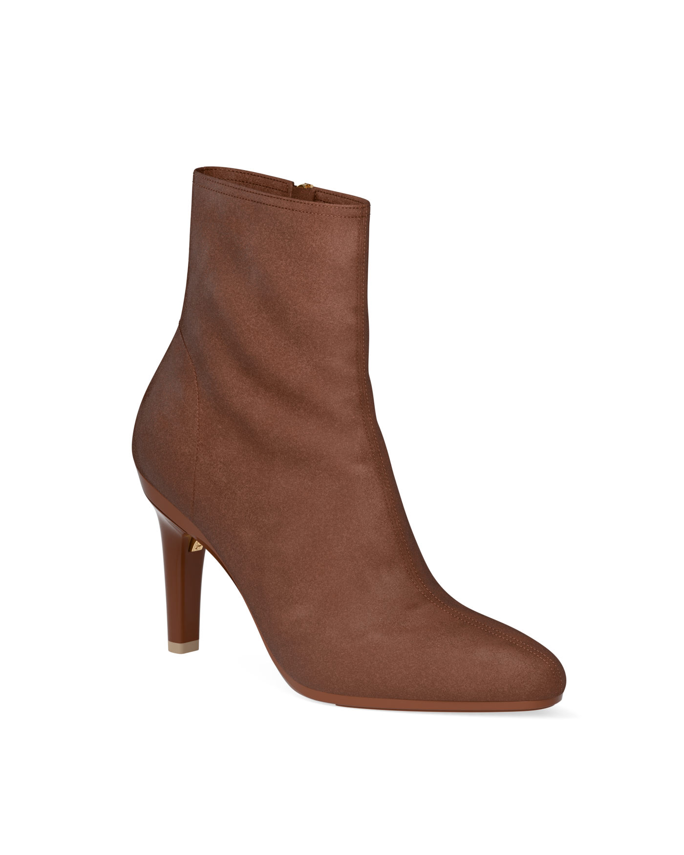 Amy Ankle Boot - Walnut Suede 4 Stiletto