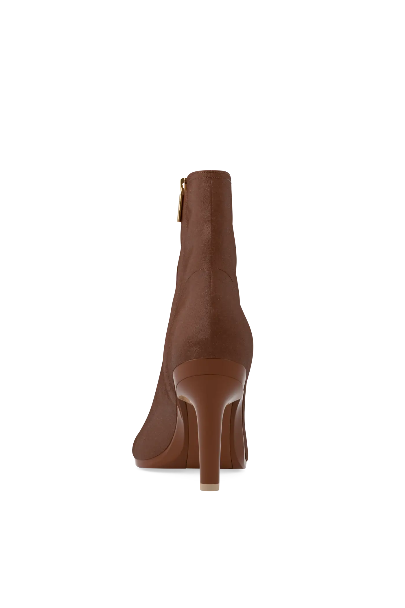The Amy Bootie - Walnut Suede 4 Stiletto