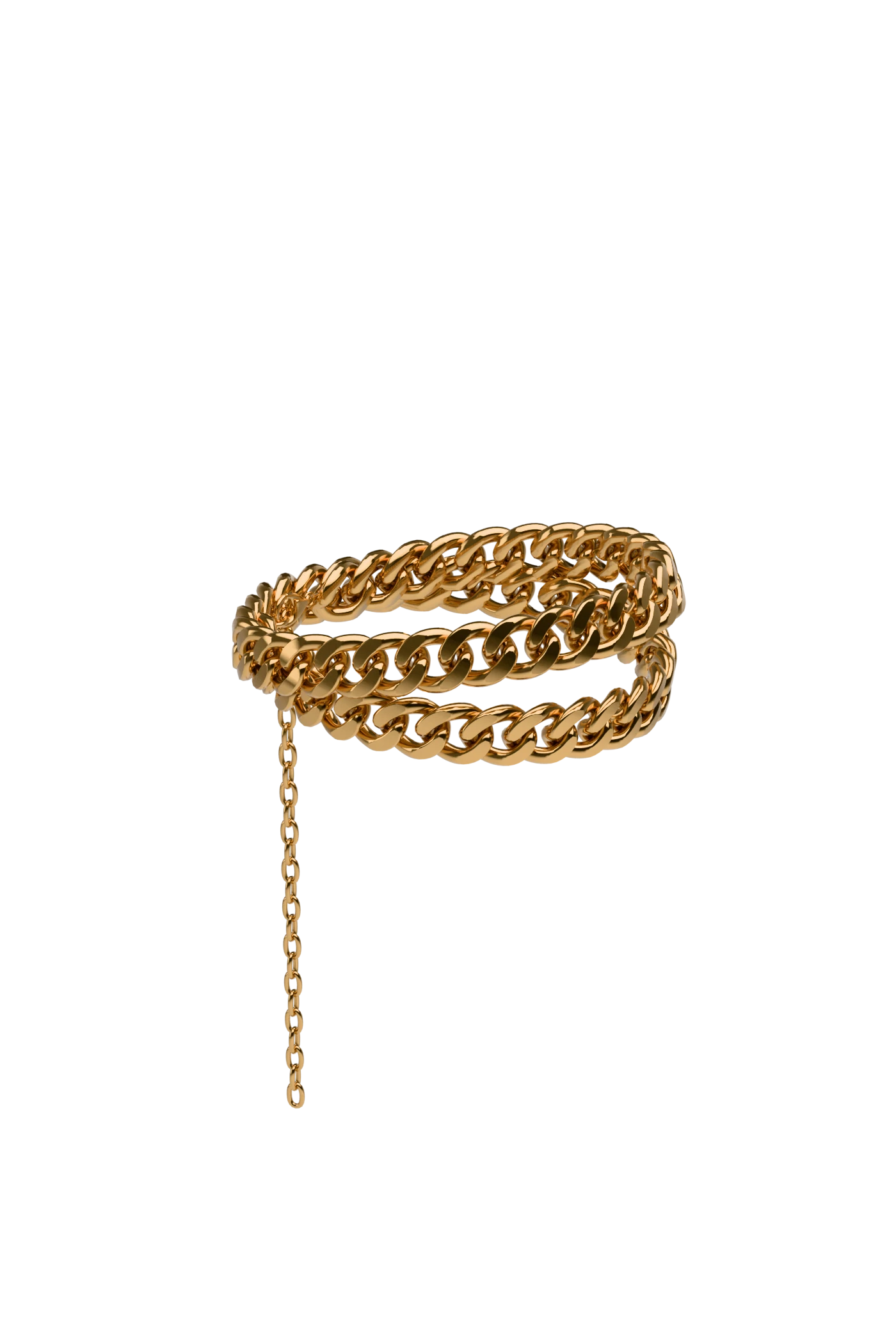 Gold Double Cuban Ankle Chain