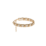 Ivory Leather Ankle Chain