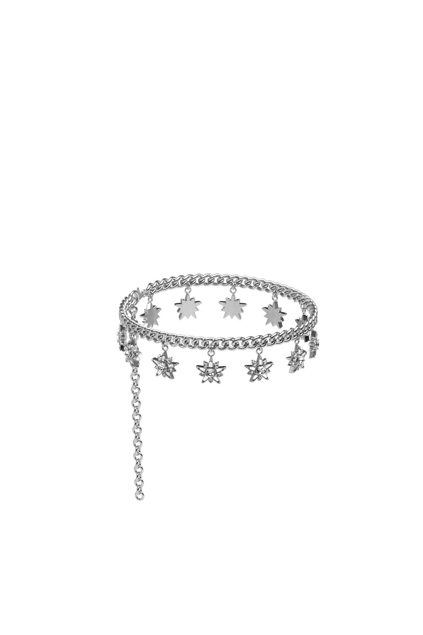 Silver Star Ankle Chain