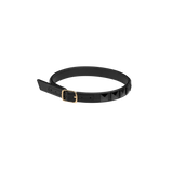 Coal Black Stud Ankle Strap