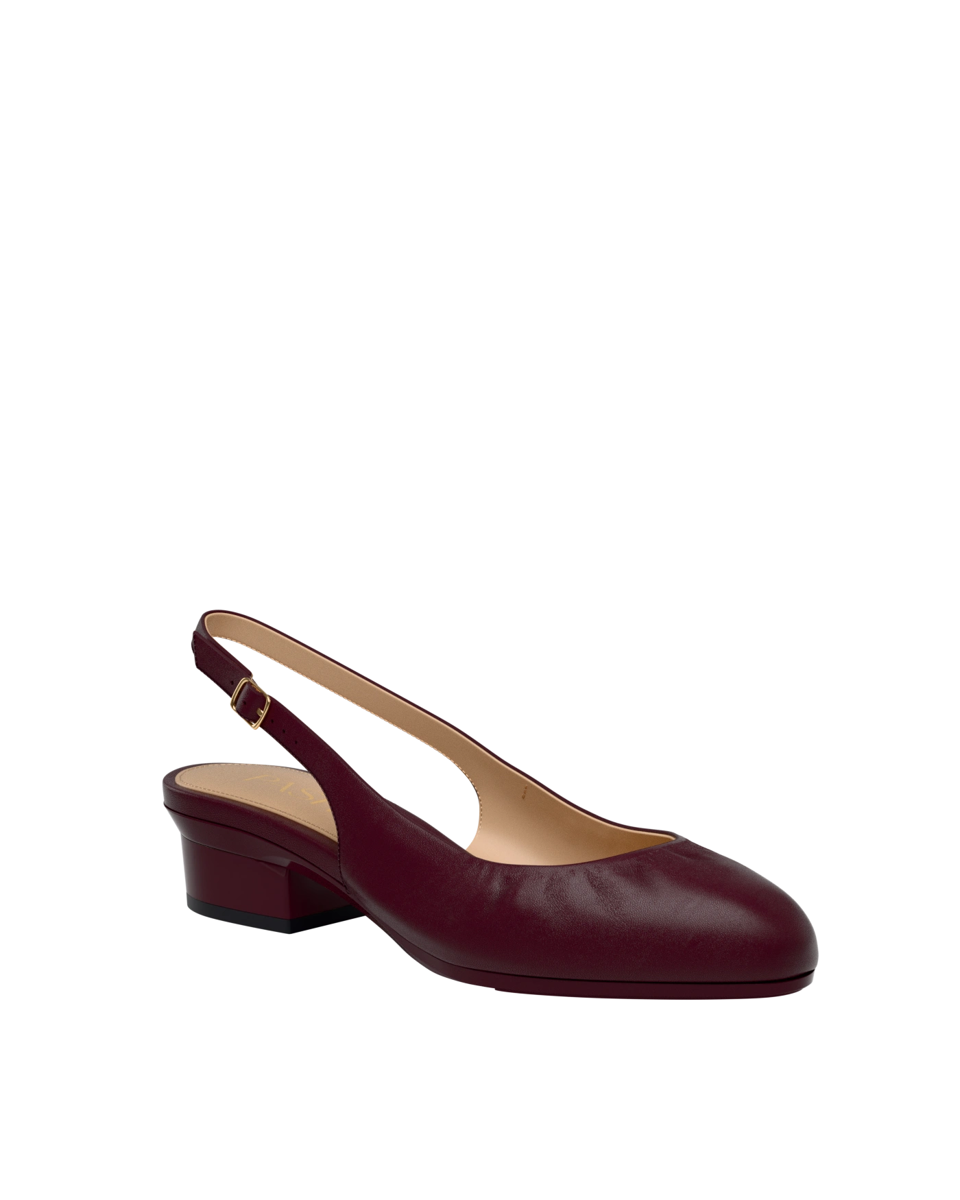 Ion Block Anna Slingback - Cherry Mocha Leather 4