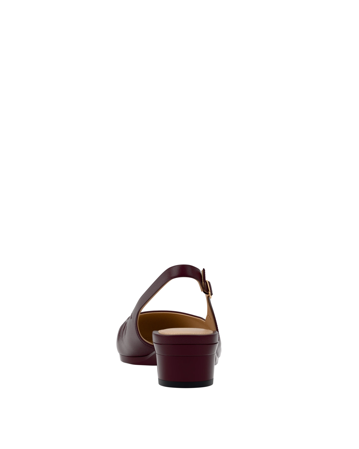 Anna Slingback - Cherry Mocha Leather Flat