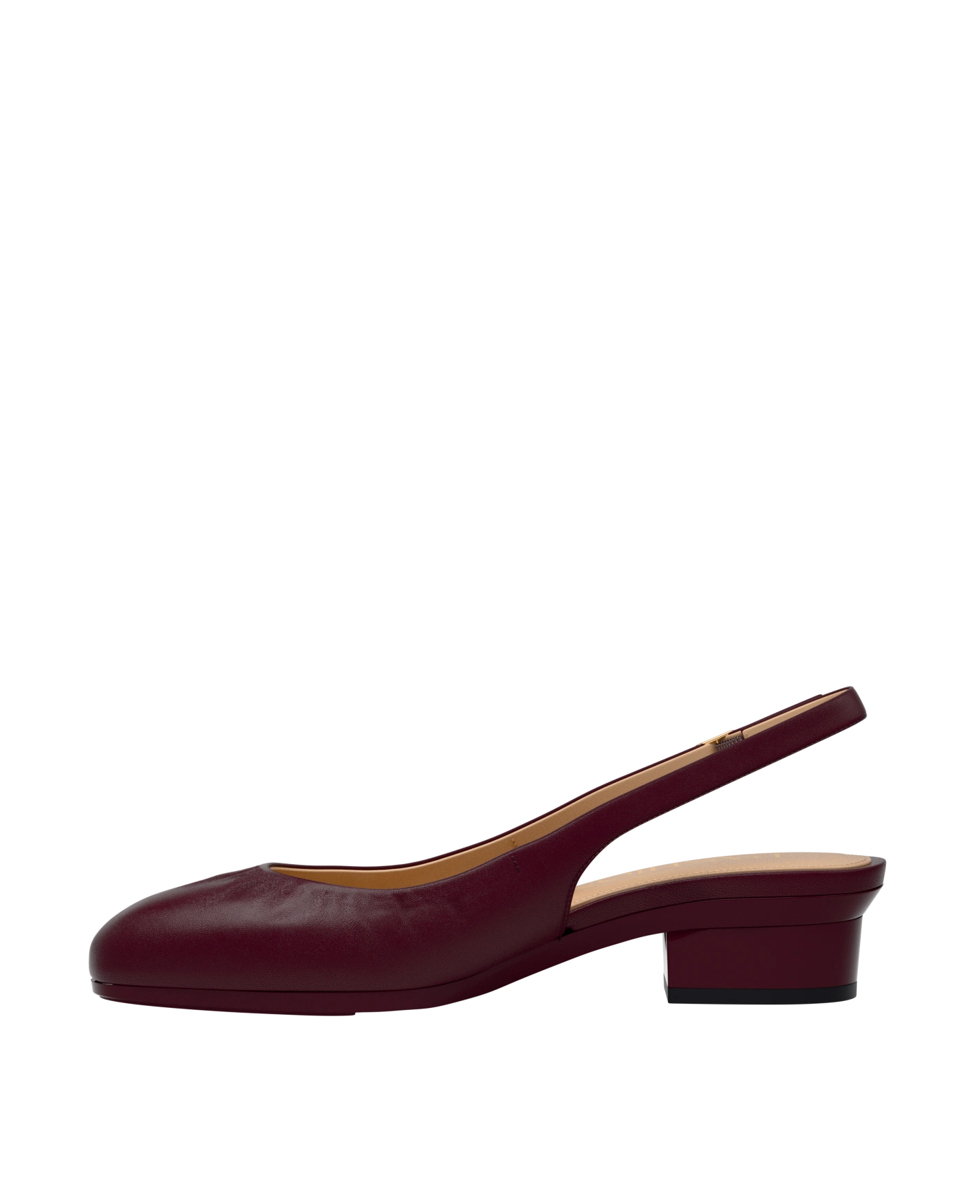 Anna Slingback - Cherry Mocha Leather Flat