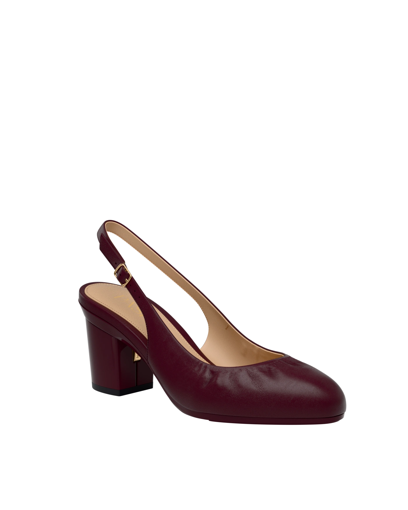 Ion Block Anna Slingback - Cherry Mocha Leather 3