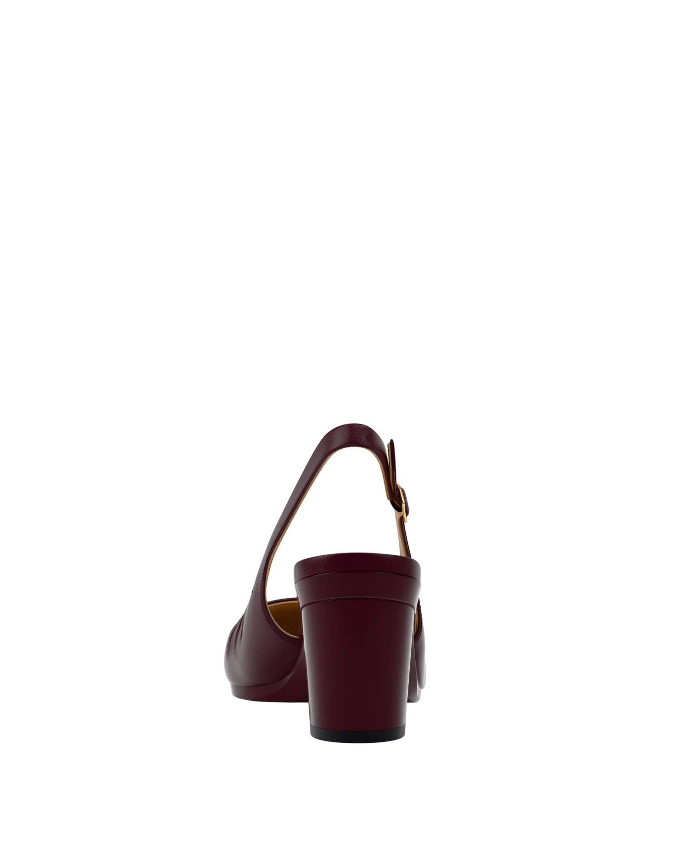 Anna Slingback - Cherry Mocha Leather 3" Block