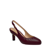 Anna Slingback - Cherry Mocha Leather 3" Stiletto