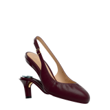 Anna Slingback - Cherry Mocha Leather 3" Stiletto