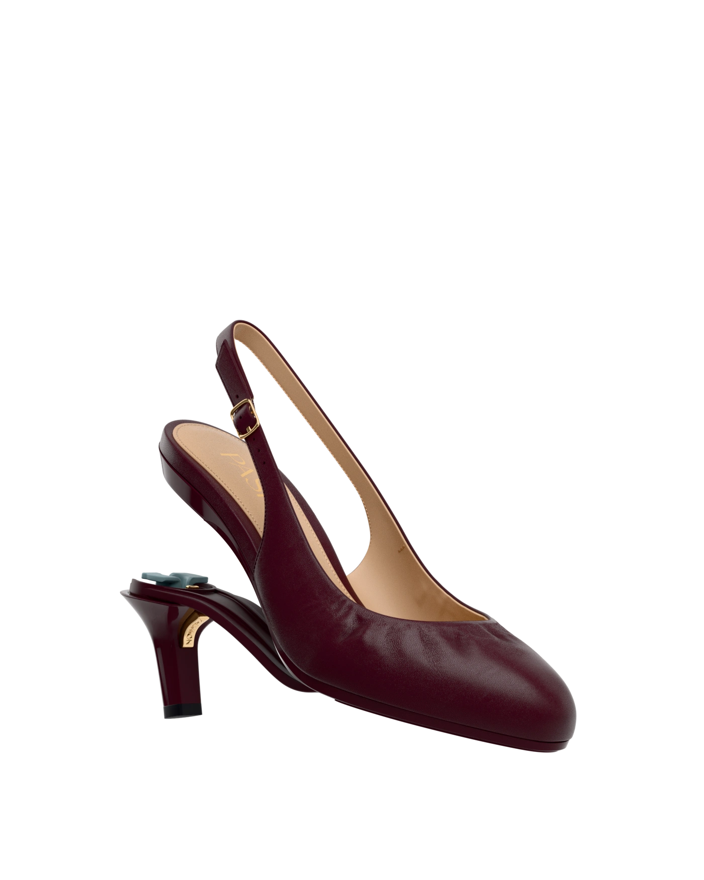 Anna Slingback - Cherry Mocha Leather 3" Stiletto