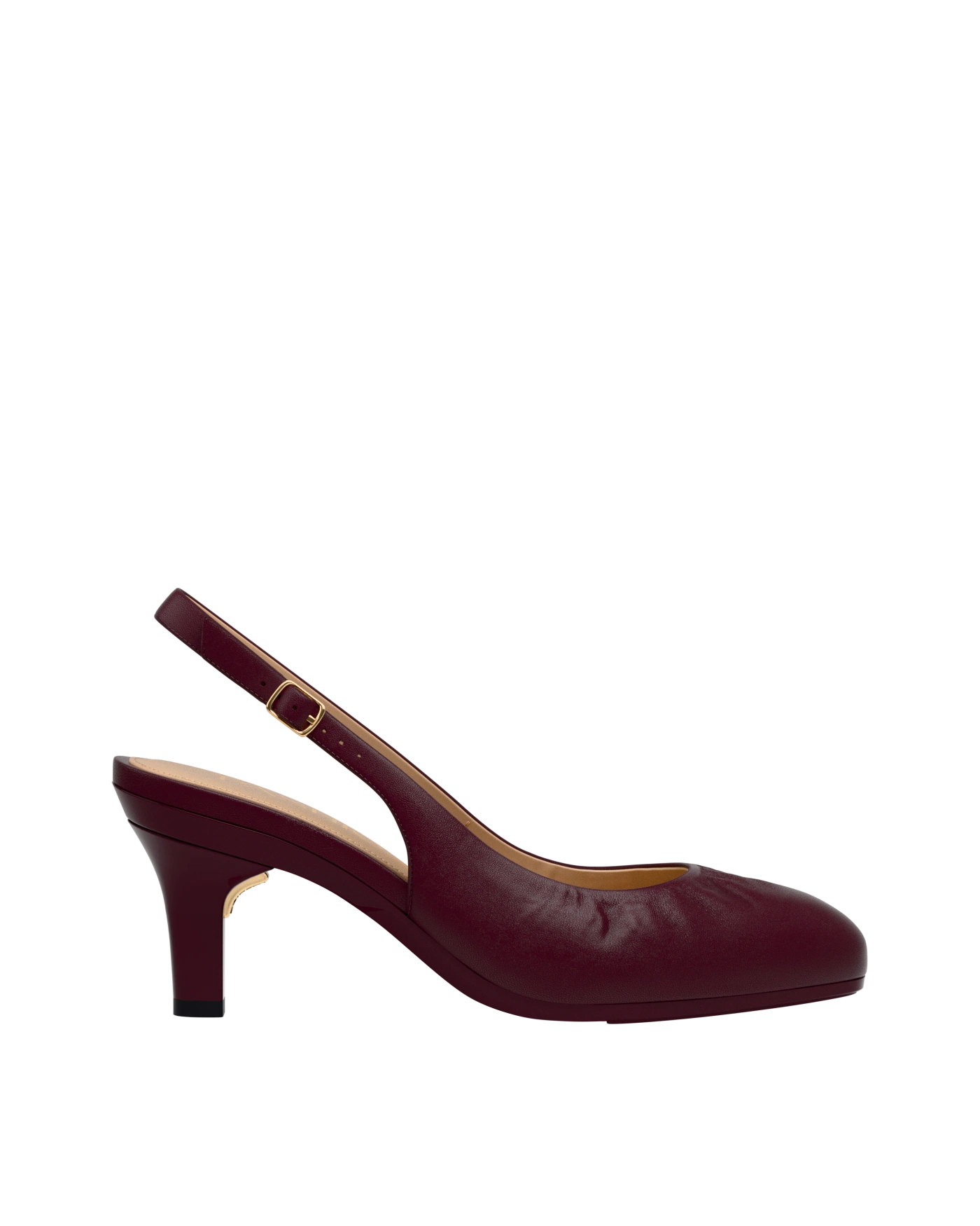 Anna Slingback - Cherry Mocha Leather 3" Stiletto
