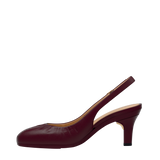 Anna Slingback - Cherry Mocha Leather 3" Stiletto