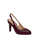 Anna Slingback - Cherry Mocha Leather 4" Stiletto