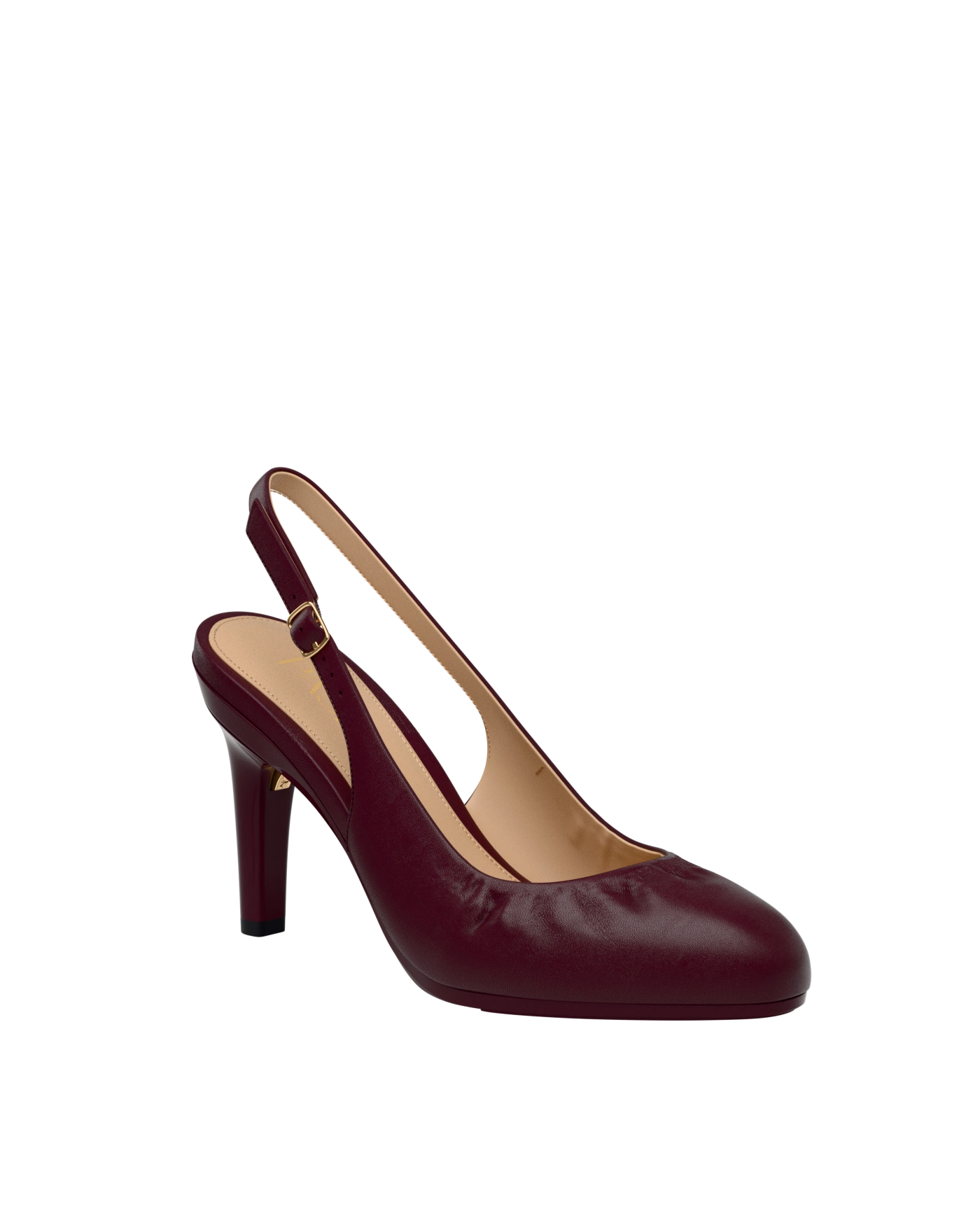 Anna Slingback - Cherry Mocha Leather 4" Stiletto