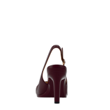 Anna Slingback - Cherry Mocha Leather 4" Stiletto