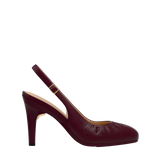 Anna Slingback - Cherry Mocha Leather 4" Stiletto