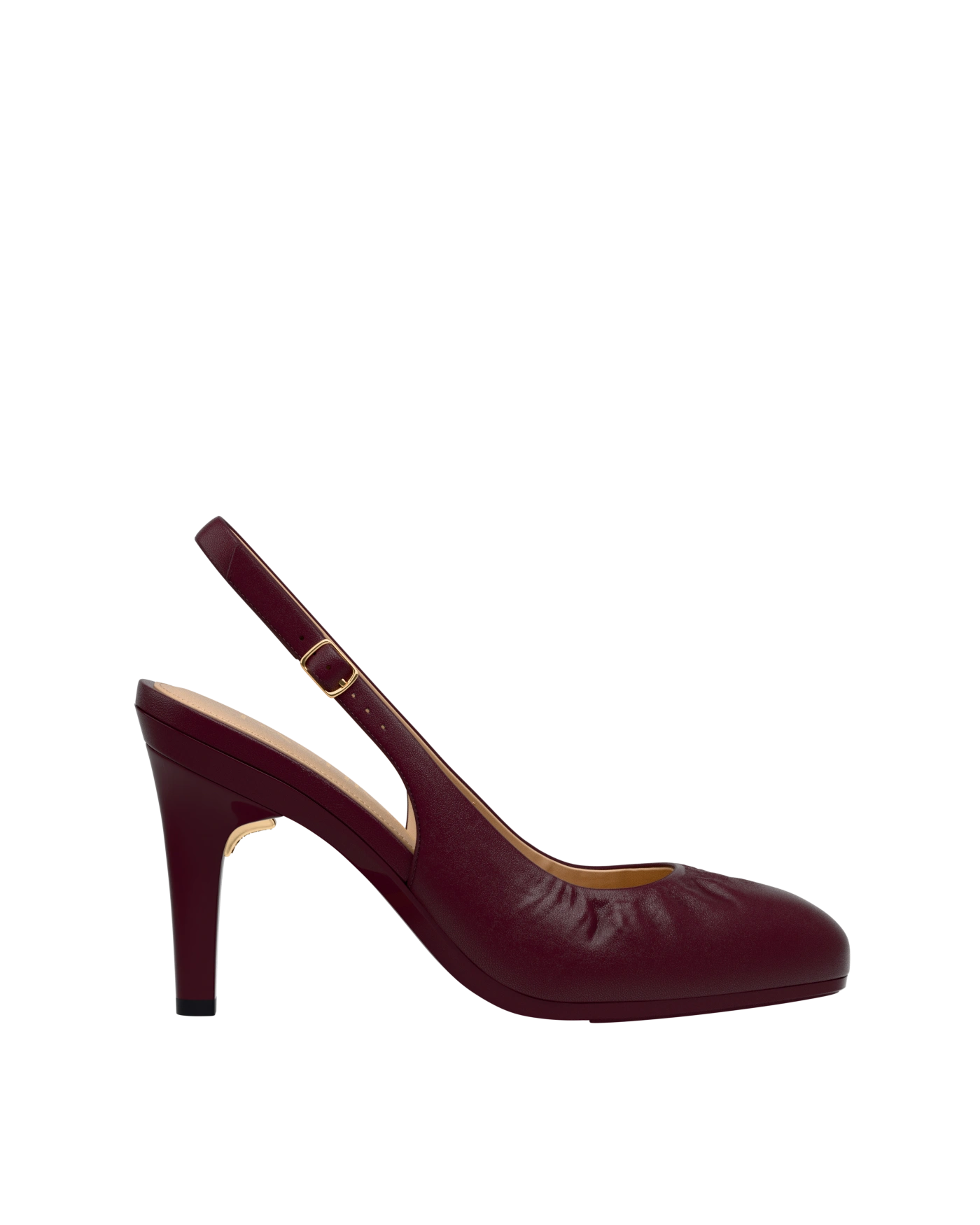 Anna Slingback - Cherry Mocha Leather 4" Stiletto