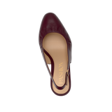 Anna Slingback - Cherry Mocha Leather 3" Block