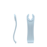 Stelo - Baby Blue, product view. Pashion convertible heels go from heel to flat and are customizable with interchangeable heel kits.