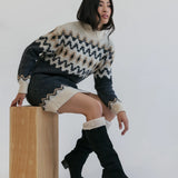 Blake Boot - Coal Black Suede Sherpa 4 Stiletto