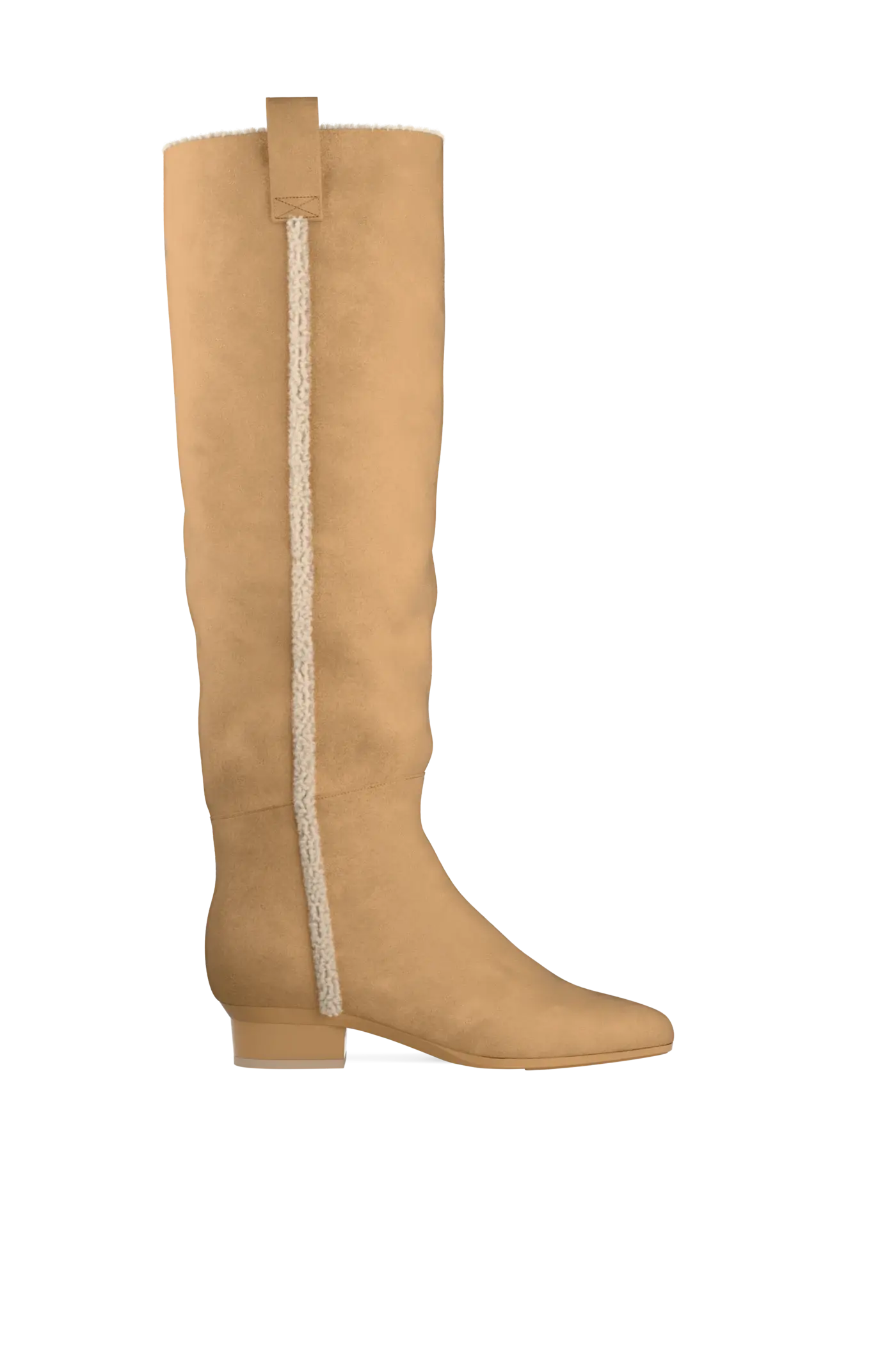 The Blake Boot - Camel Suede Sherpa
