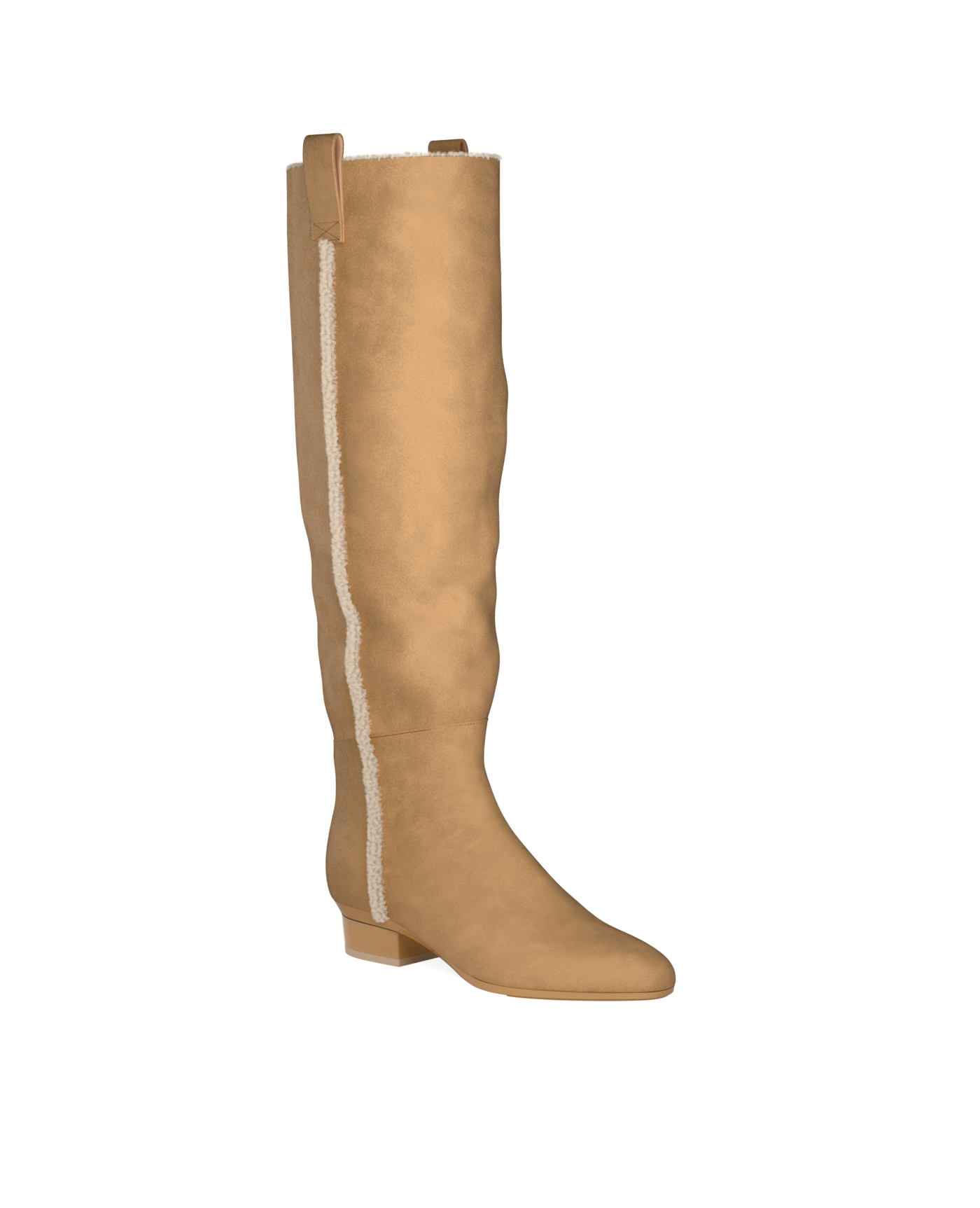 Blake Boot - Camel Suede Sherpa