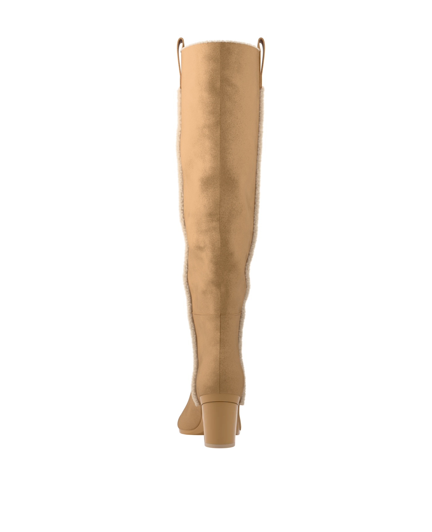 Blake Boot - Camel Suede Sherpa 3 Block