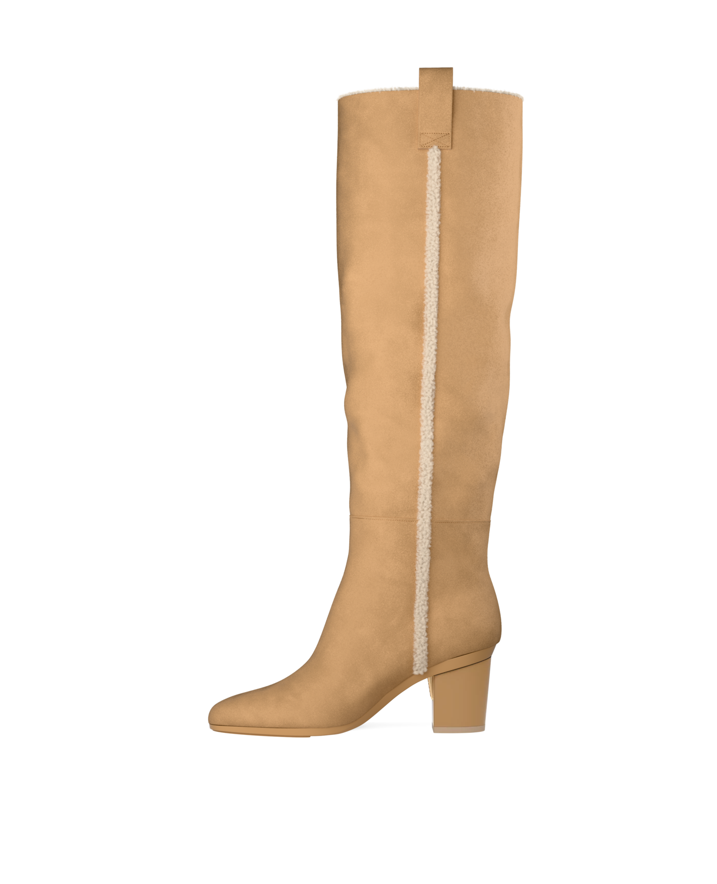 Blake Boot - Camel Suede Sherpa 3 Block