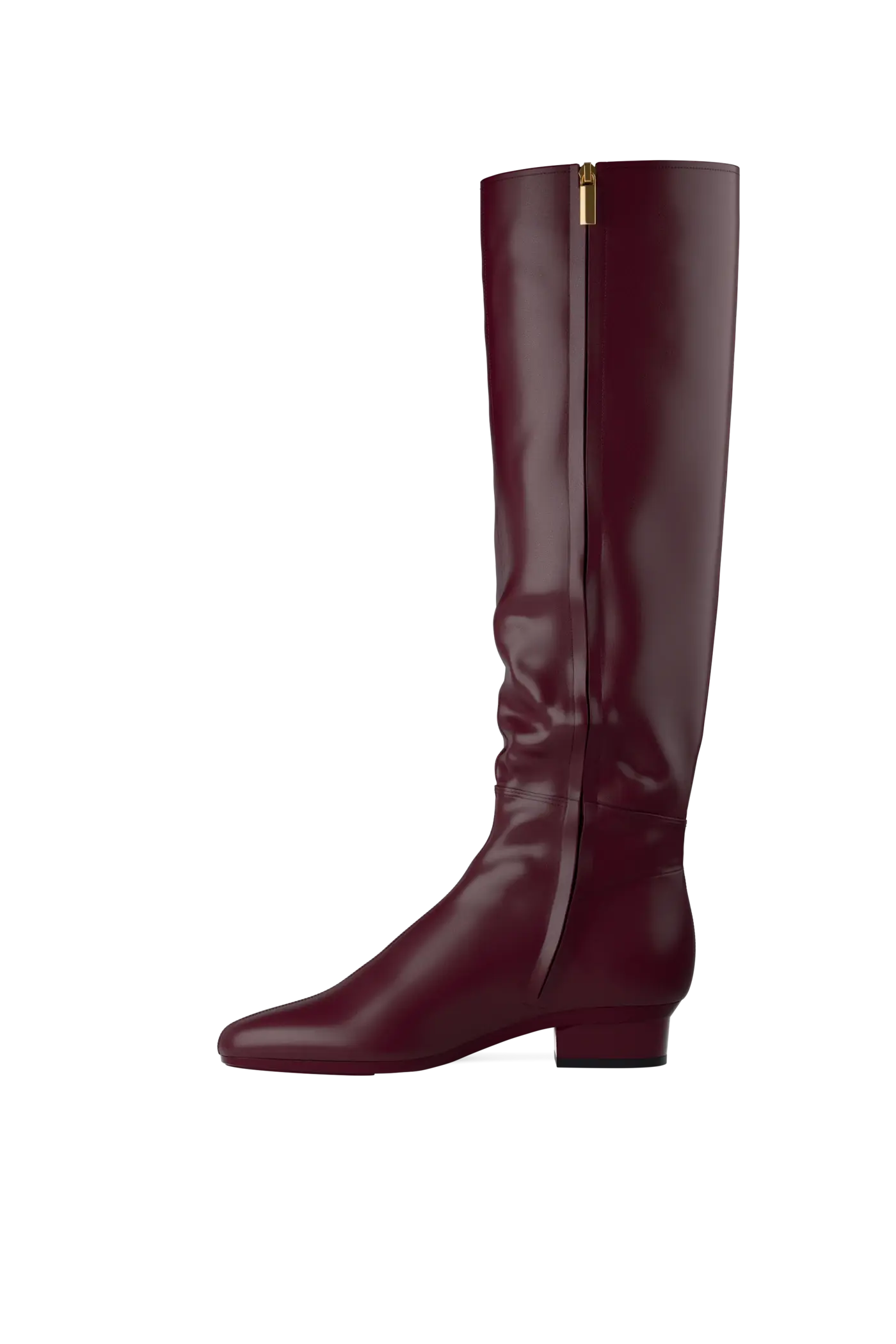 The Blake Knee High Boot - Cherry Mocha Leather