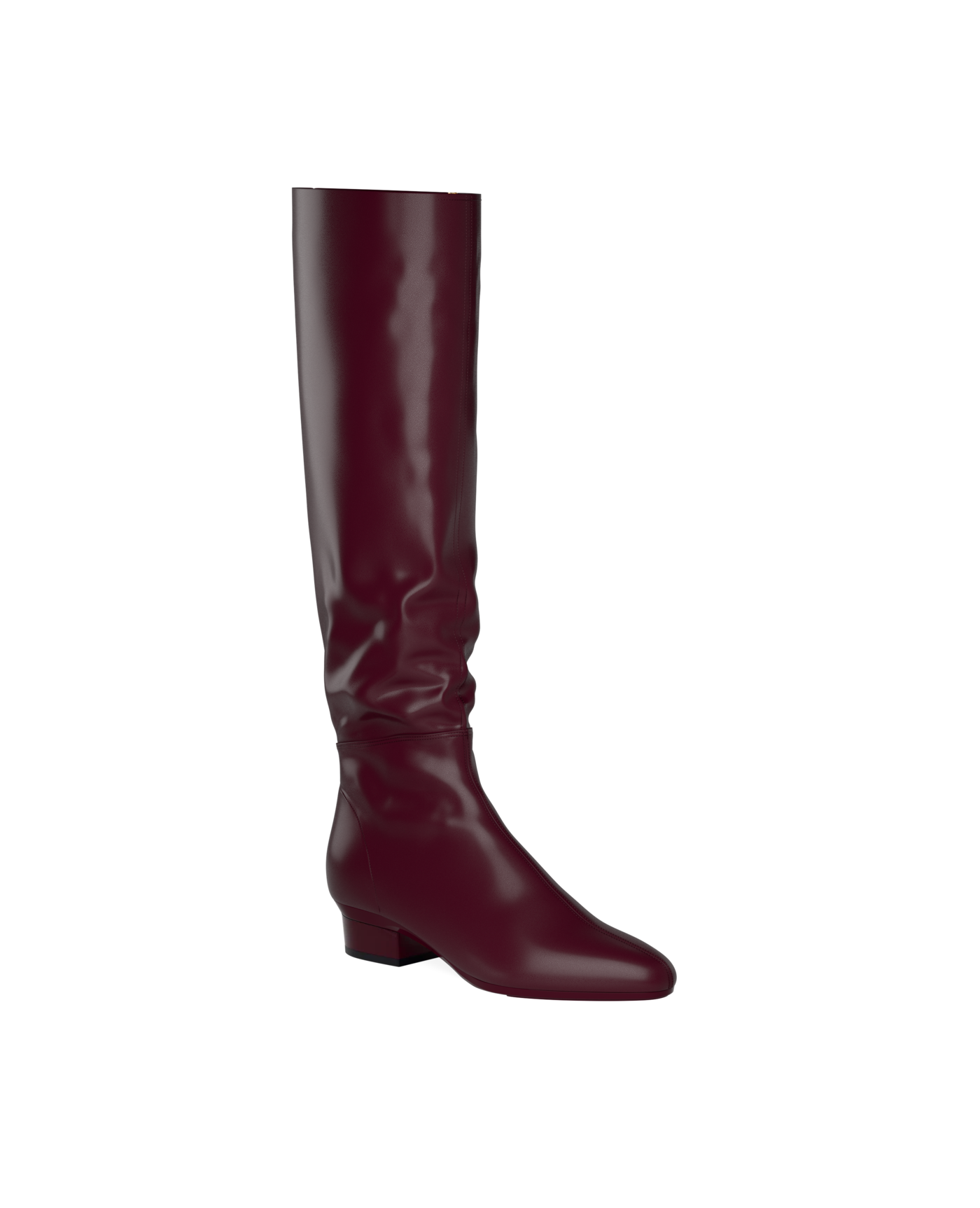 Blake Knee High Boot - Cherry Mocha Leather
