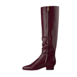 Blake Knee High Boot - Cherry Mocha Leather