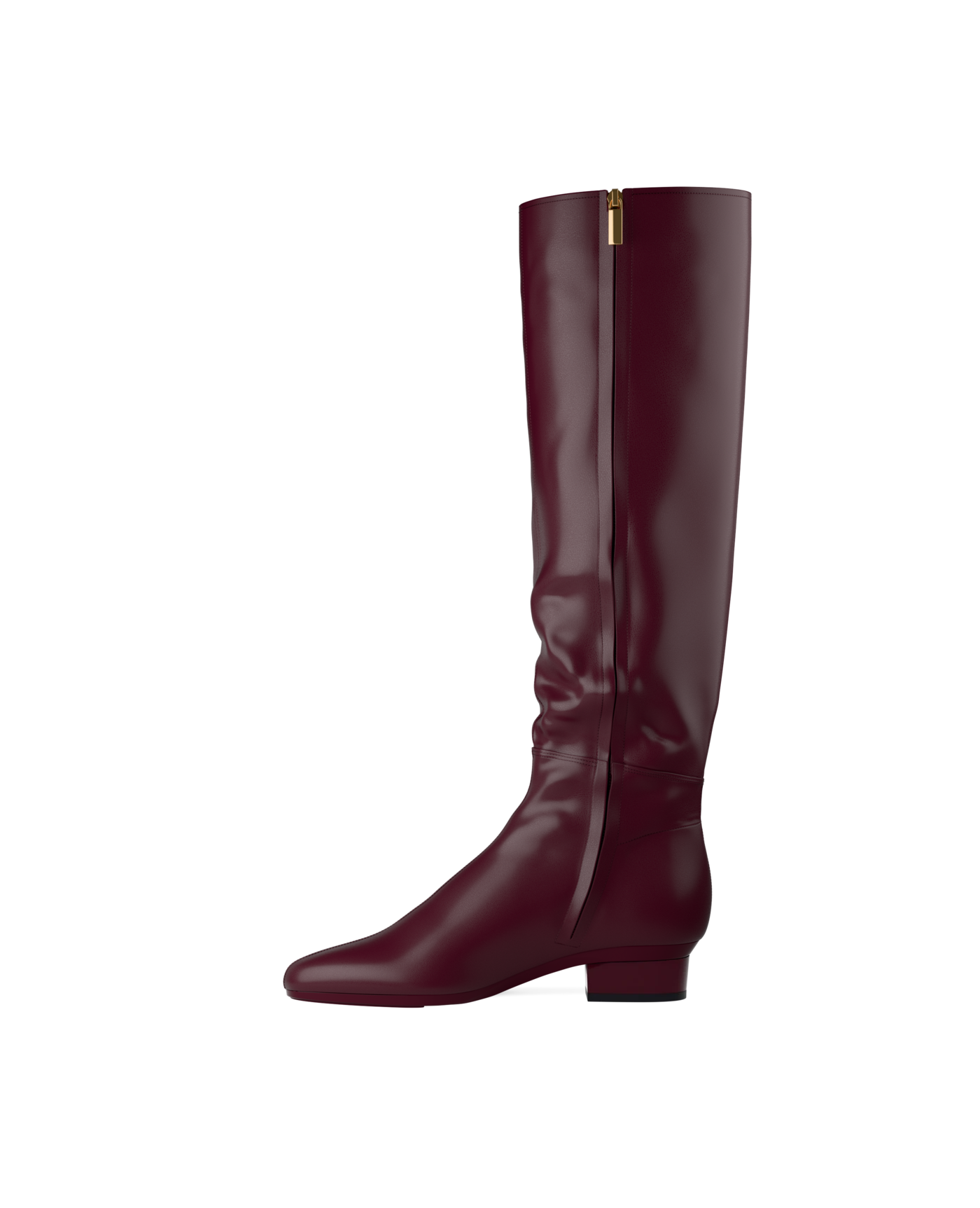 Blake Knee High Boot - Cherry Mocha Leather