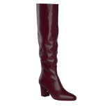 Blake Knee High Boot - Cherry Mocha Leather 3 Block