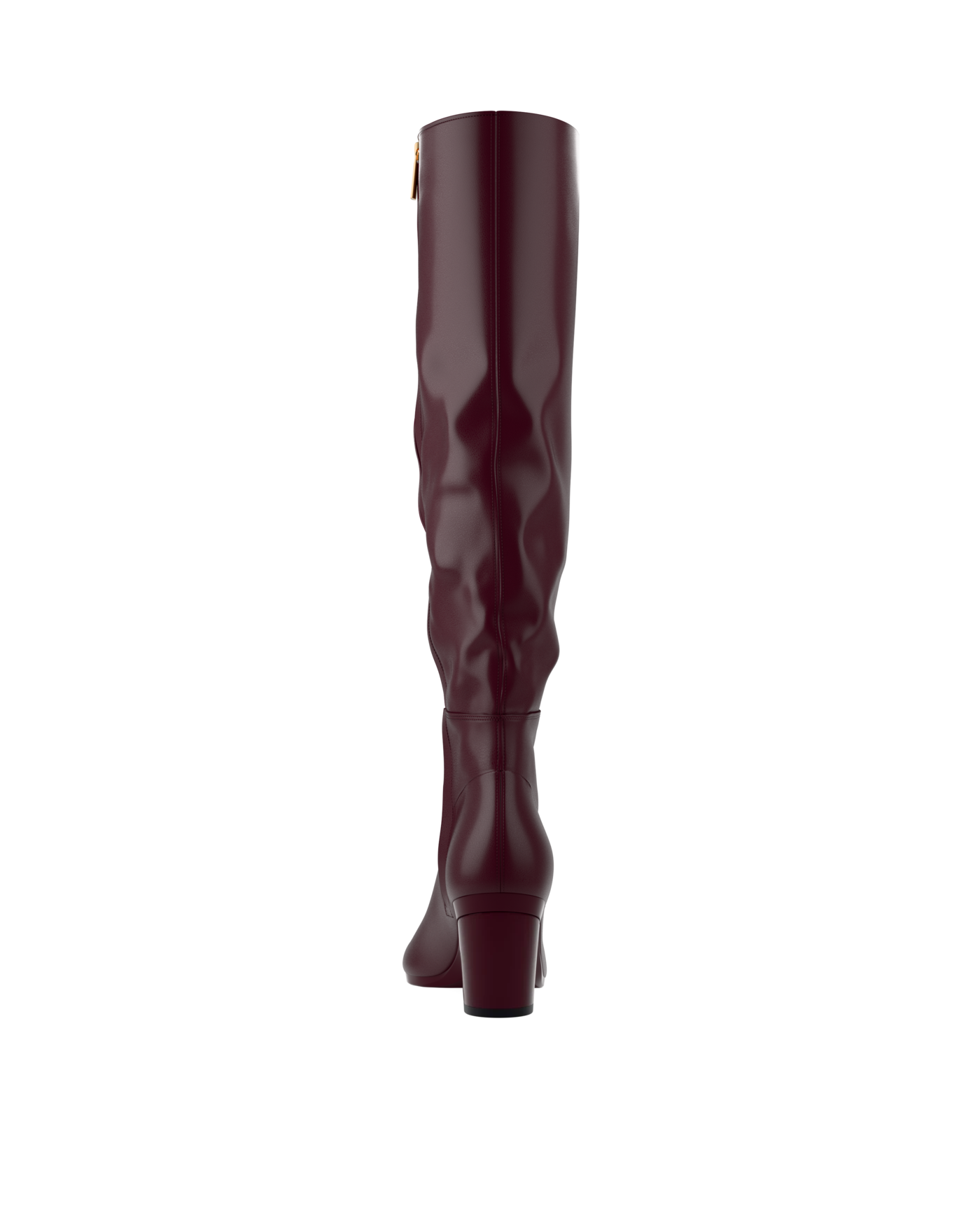 Blake Knee High Boot - Cherry Mocha Leather 3 Block