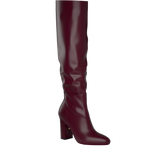 Blake Knee High Boot - Cherry Mocha Leather 4 Block