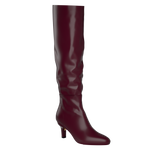 Blake Knee High Boot - Cherry Mocha Leather 3 Stiletto