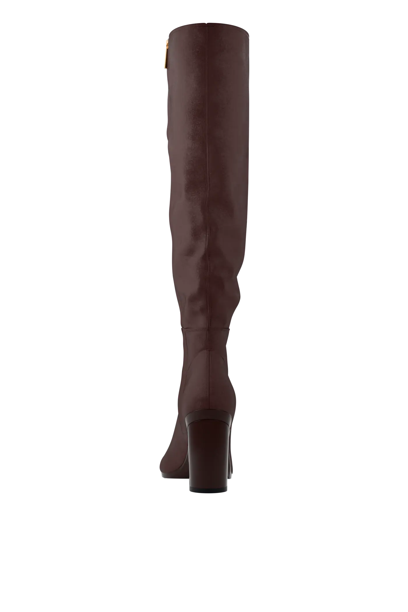 The Blake Knee High Boot - Chocolate Suede 4 Block