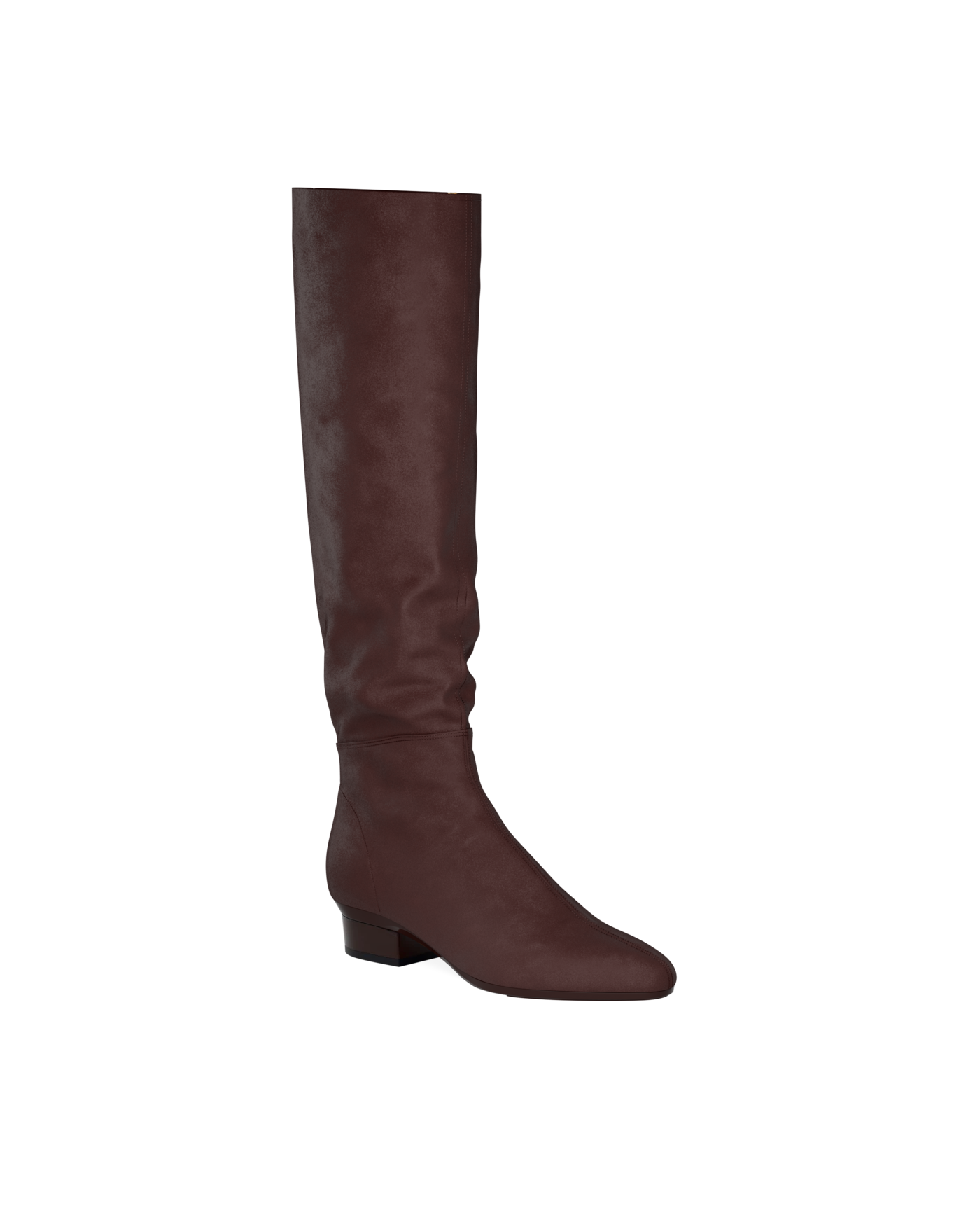 Blake Knee High Boot - Chocolate Suede 4 Stiletto