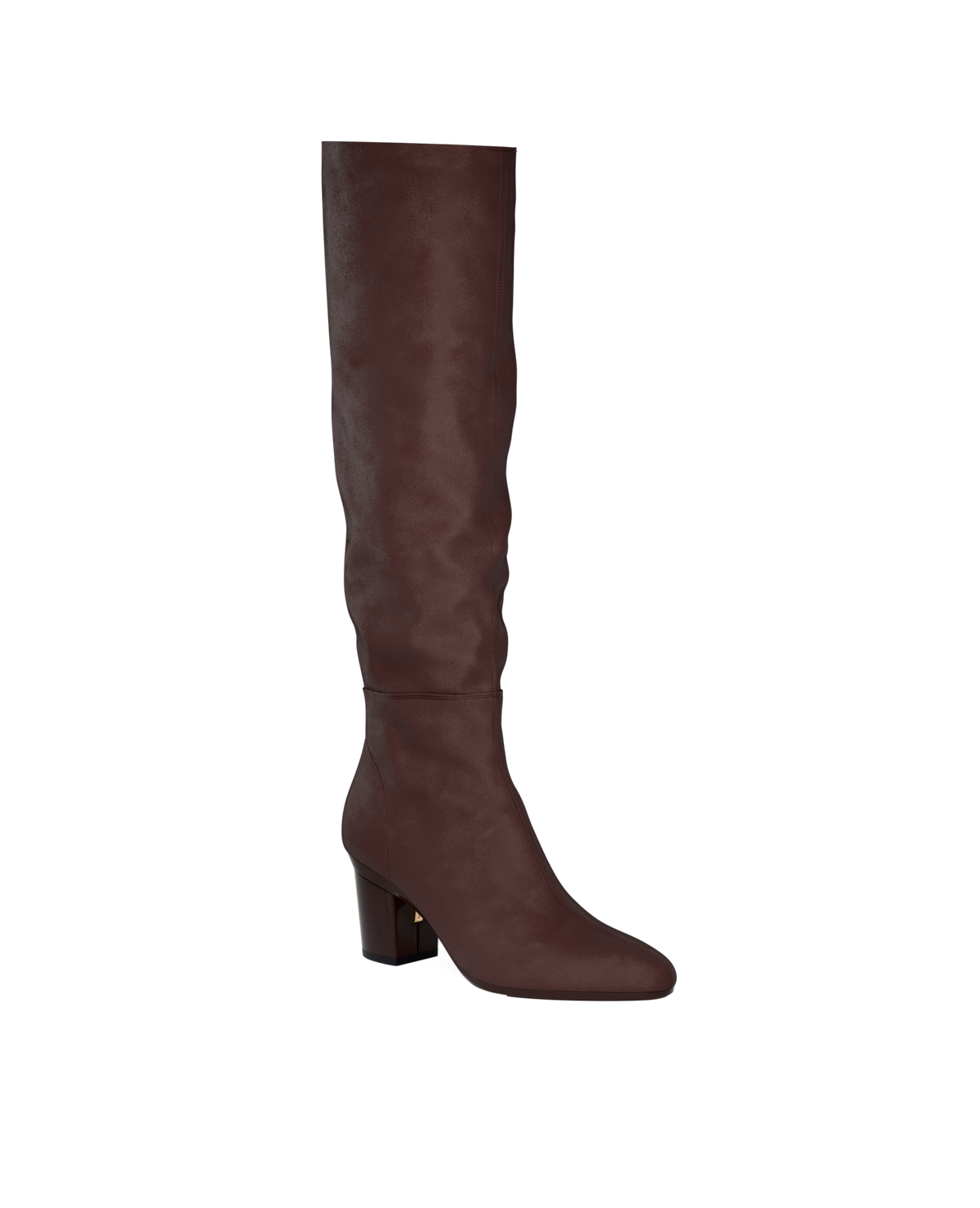 The Blake Knee High Boot - Chocolate Suede 3 Block