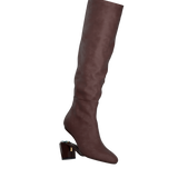 Blake Knee High Boot - Chocolate Suede 3 Block
