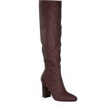 Blake Knee High Boot - Chocolate Suede 4 Block
