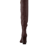 Blake Knee High Boot - Chocolate Suede 4 Block