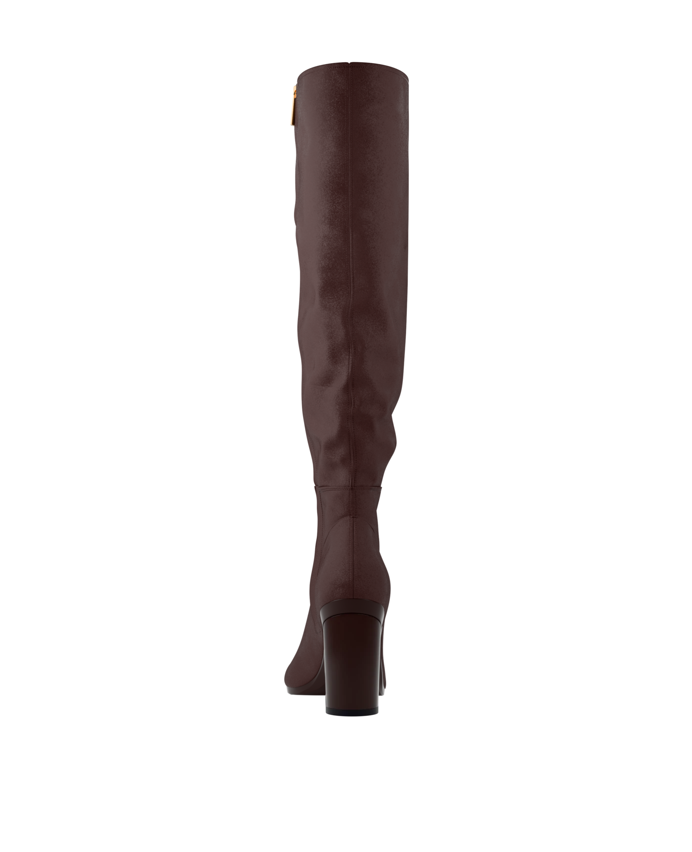 Blake Knee High Boot - Chocolate Suede 4 Block