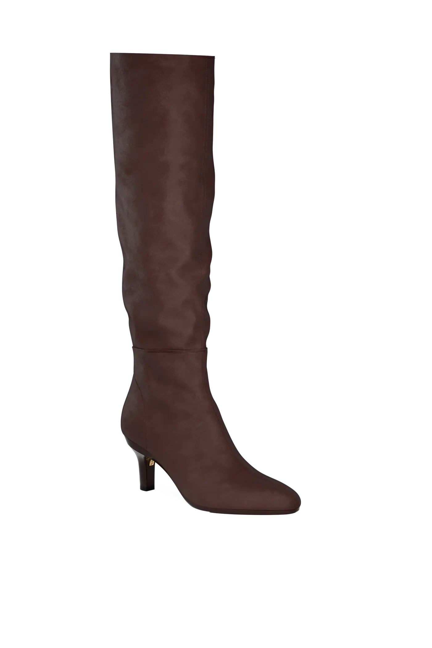The Blake Knee High Boot - Chocolate Suede 3 Stiletto