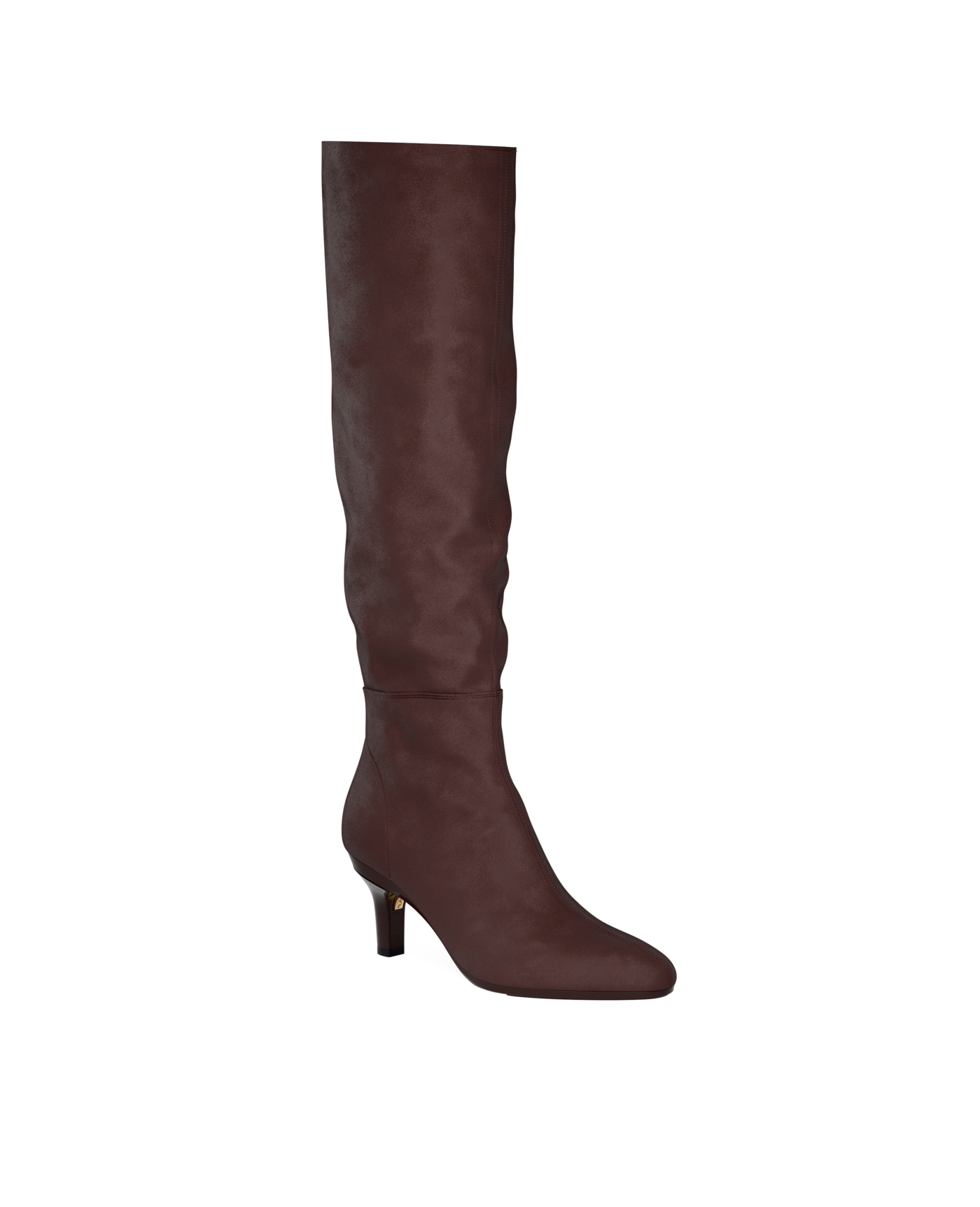 Blake Knee High Boot - Chocolate Suede 3 Stiletto