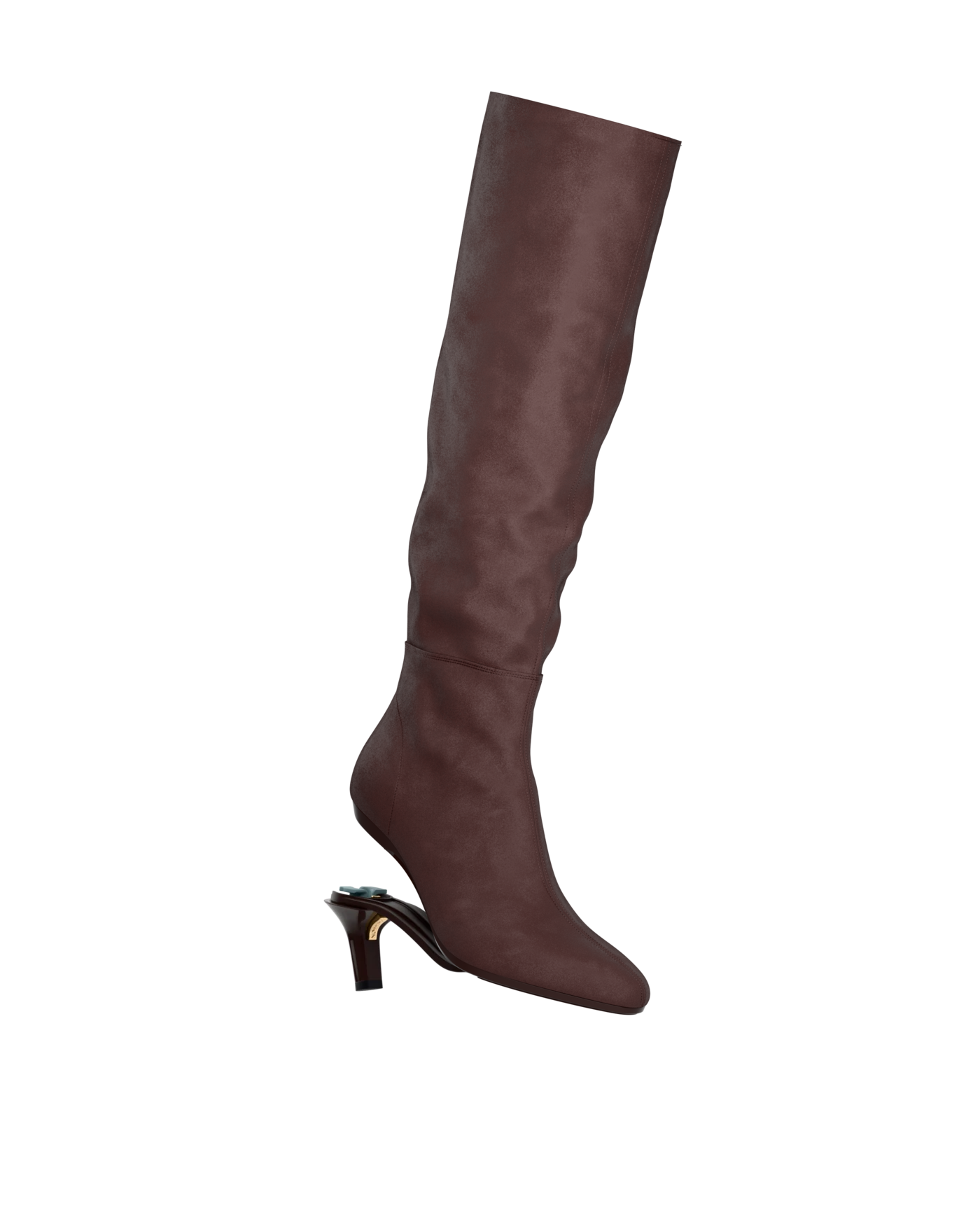 Blake Knee High Boot - Chocolate Suede 3 Stiletto