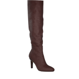 Blake Knee High Boot - Chocolate Suede 4 Stiletto