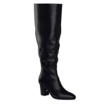 Blake Boot Wide Calf - Coal Black Leather 3" Block