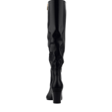 Blake Boot Wide Calf - Coal Black Leather 3" Block