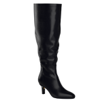 Blake Boot Wide Calf - Coal Black Leather 3 Stiletto